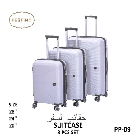 FESTiNO Hard Cabin Travel Suitcase 3pcs Set - PP